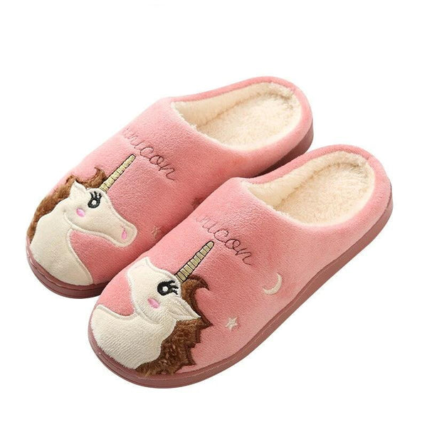 Warm Moon Unicorn Slippers